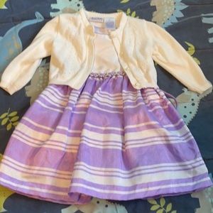 Toddler girl dress and cardigan size 2T